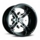 Jante utilitaire MSA Offroad Wheels M6 Nuke noir quad 14X7 4X156 4+3