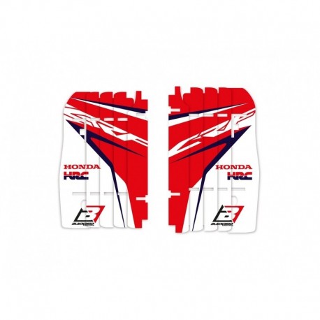 Kit déco de cache radiateur BLACKBIRD Replica Team HRC 2020 Honda