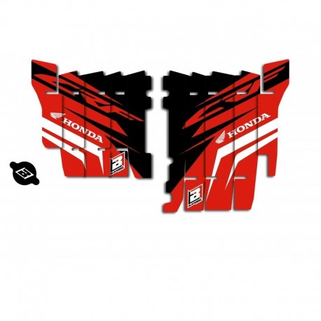 Kit déco de cache radiateur BLACKBIRD Dream Graphic 4 Honda CRF450