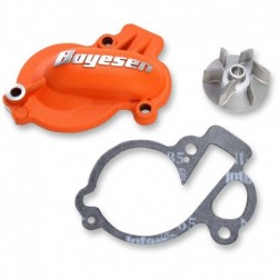 WATER PUMP COVER & IMPELLER KIT SUPERCOOLER ALUMINUM ORANGE