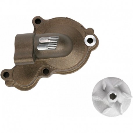 WATER PUMP COVER & IMPELLER KIT SUPERCOOLER ALUMINUM MAGNESIUM