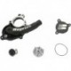 WATER PUMP COVER & IMPELLER KIT SUPERCOOLER ALUMINUM BLACK