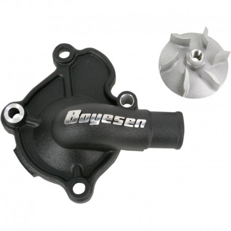 WATER PUMP COVER & IMPELLER KIT SUPERCOOLER ALUMINUM BLACK