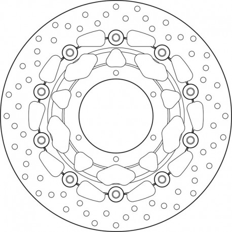 Disque de frein BREMBO Série Oro Flottant - 78B40838