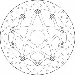 Disque de frein BREMBO Série Oro Flottant - 78B408B1