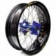 Roue arrière HAAN WHEELS 17x4.50x36T noir/bleu/argent