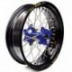 Roue arrière HAAN WHEELS 17x4.50x36T noir/bleu/argent