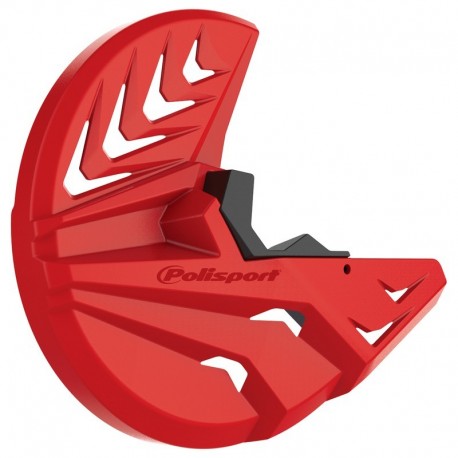 Protection de bas de fourche + disque POLISPORT rouge Beta RR